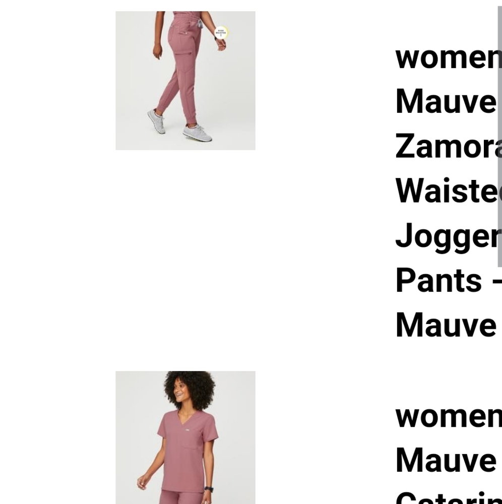 Figs Muave scrub set